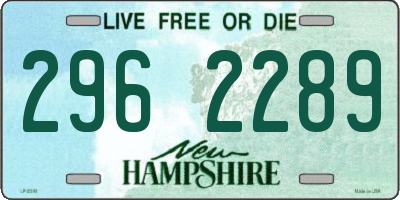 NH license plate 2962289