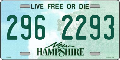 NH license plate 2962293