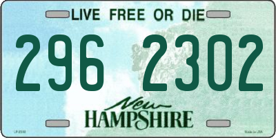 NH license plate 2962302