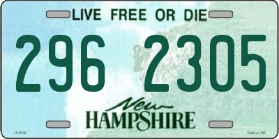 NH license plate 2962305