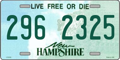 NH license plate 2962325