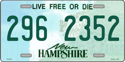 NH license plate 2962352