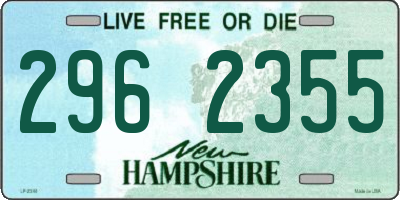NH license plate 2962355
