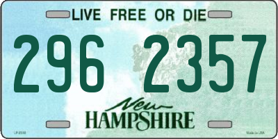 NH license plate 2962357
