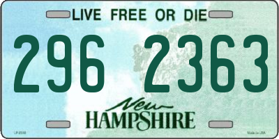 NH license plate 2962363