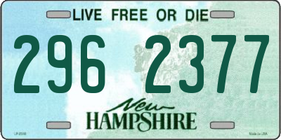 NH license plate 2962377