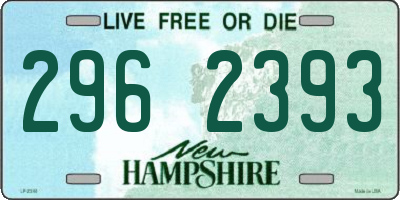 NH license plate 2962393