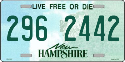 NH license plate 2962442