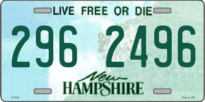 NH license plate 2962496