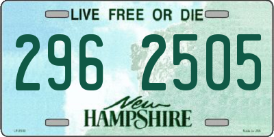 NH license plate 2962505