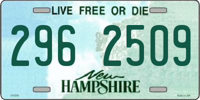 NH license plate 2962509