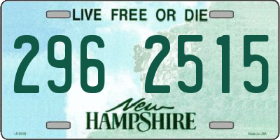 NH license plate 2962515
