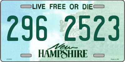 NH license plate 2962523