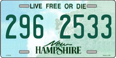 NH license plate 2962533