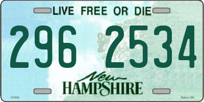 NH license plate 2962534