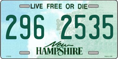 NH license plate 2962535