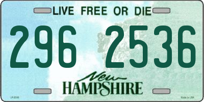 NH license plate 2962536