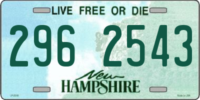 NH license plate 2962543