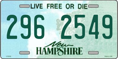 NH license plate 2962549