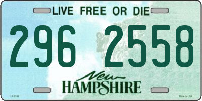 NH license plate 2962558