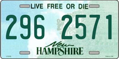NH license plate 2962571