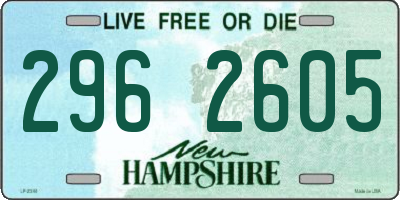 NH license plate 2962605