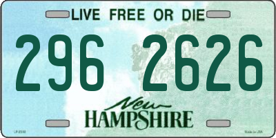 NH license plate 2962626