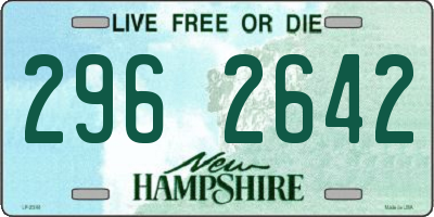 NH license plate 2962642