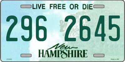 NH license plate 2962645