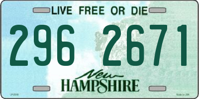 NH license plate 2962671