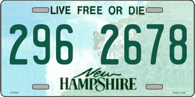 NH license plate 2962678