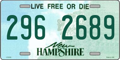 NH license plate 2962689
