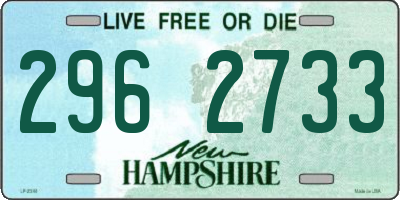 NH license plate 2962733
