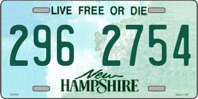 NH license plate 2962754