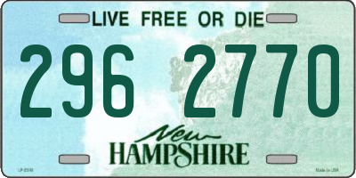 NH license plate 2962770