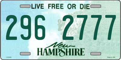 NH license plate 2962777