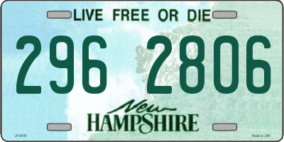 NH license plate 2962806