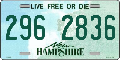 NH license plate 2962836