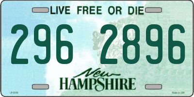 NH license plate 2962896