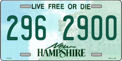 NH license plate 2962900
