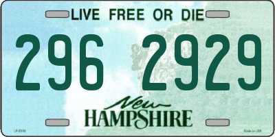 NH license plate 2962929
