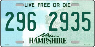 NH license plate 2962935