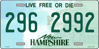 NH license plate 2962992