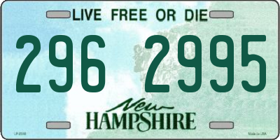 NH license plate 2962995