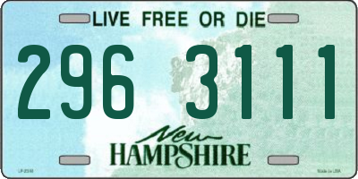 NH license plate 2963111