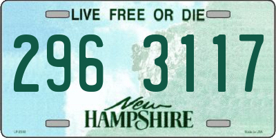 NH license plate 2963117