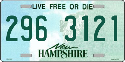 NH license plate 2963121