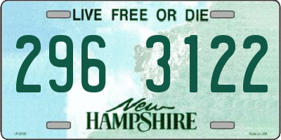 NH license plate 2963122