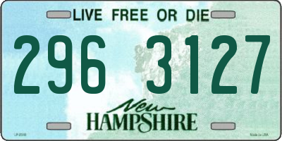 NH license plate 2963127