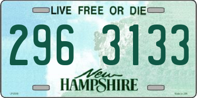 NH license plate 2963133